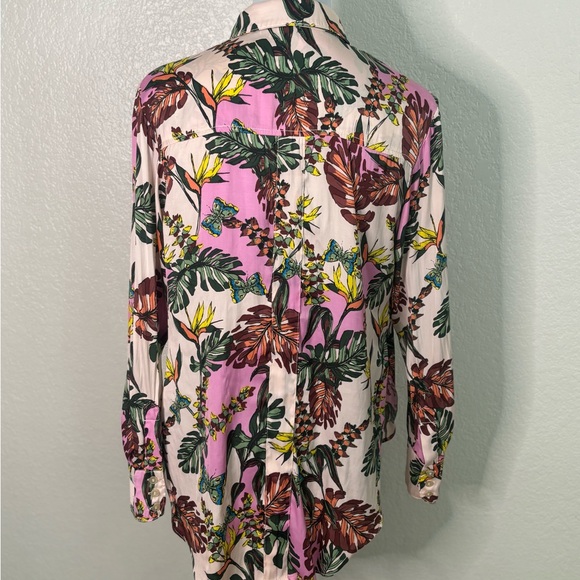 EUC Free People Under The Palms Button Down Shirt - Floral Print - Picture 8 of 8